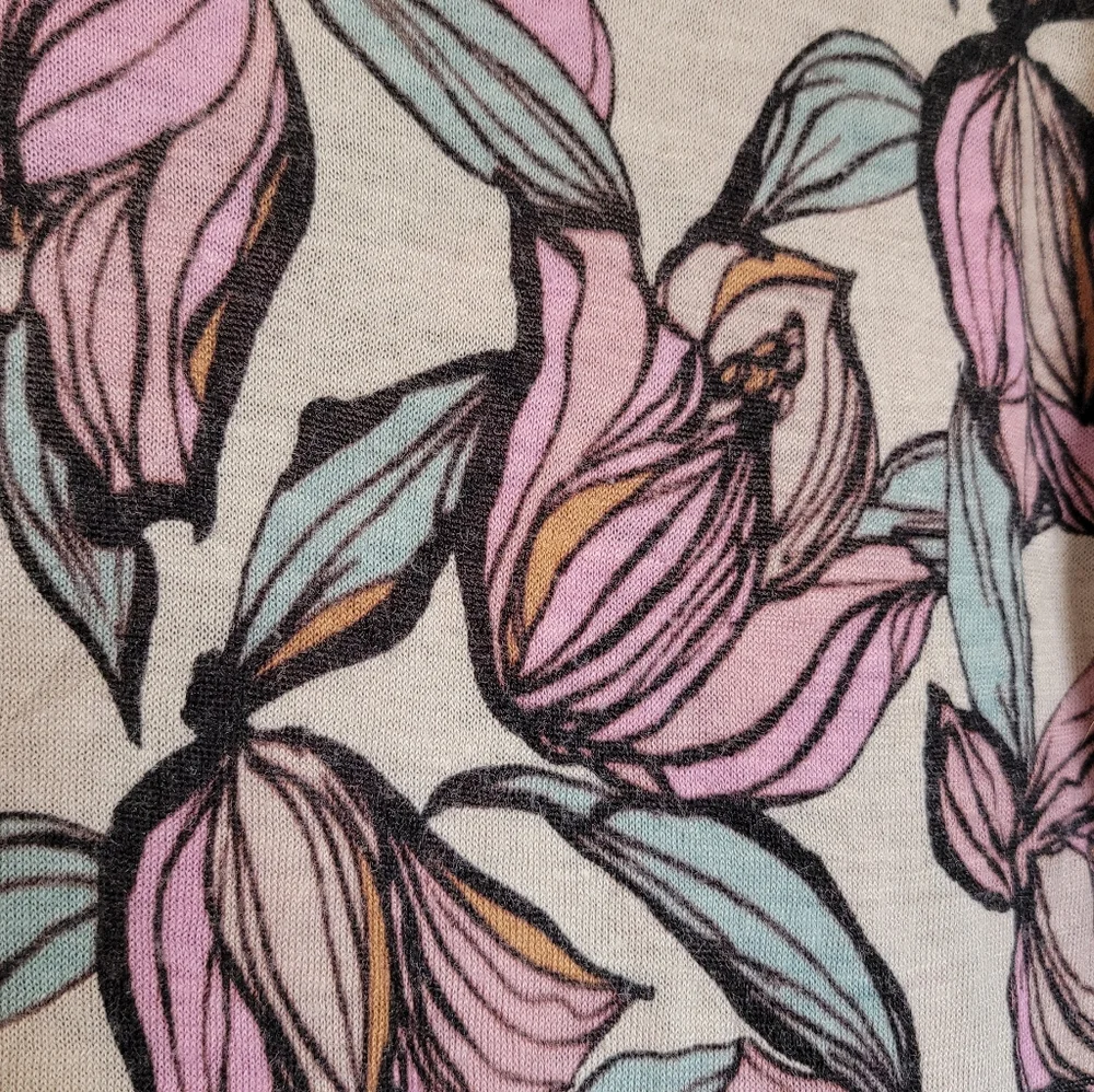 Loft Wild Orchid Drapey Short-Sleeve Sweater Size Small - Picture 4 of 4